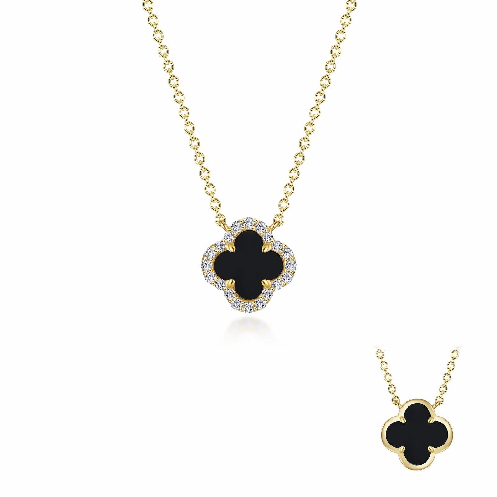 0.49 CTW Halo Necklace N0334OXG20