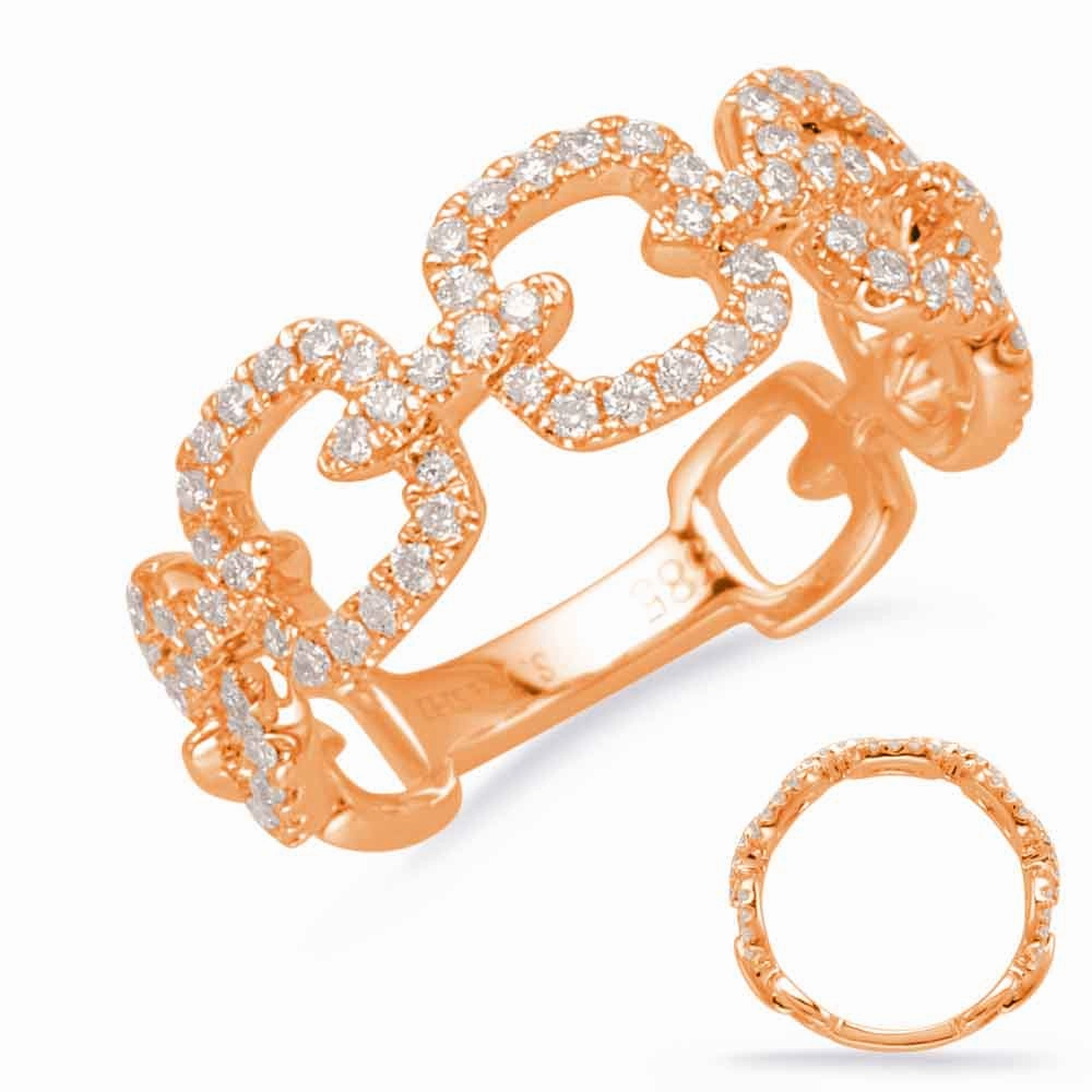 0.49 ctw. ROSE GOLD DIAMOND FASHION RING D4655RG