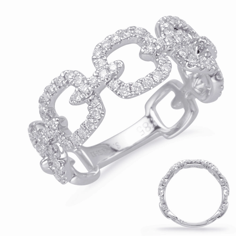 0.49 ctw. WHITE GOLD DIAMOND FASHION RING D4655WG