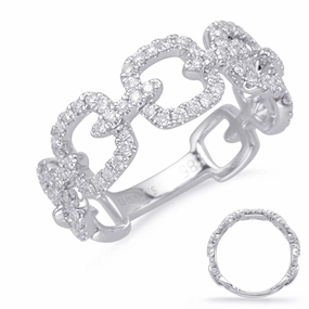 0.49 ctw. WHITE GOLD DIAMOND FASHION RING D4655WG