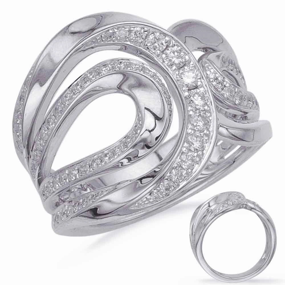 0.49 ctw. WHITE GOLD DIAMOND FASHION RING D4688WG