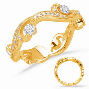 0.49 ctw. YELLOW GOLD DIAMOND FASHION RING D4632YG