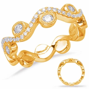 0.49 ctw. YELLOW GOLD DIAMOND FASHION RING D4633YG