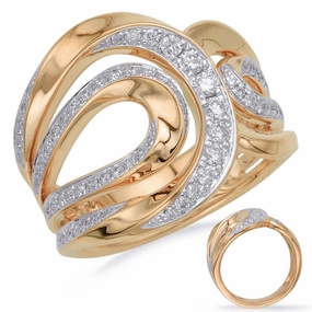 0.49 ctw. YELLOW GOLD DIAMOND FASHION RING D4688YG