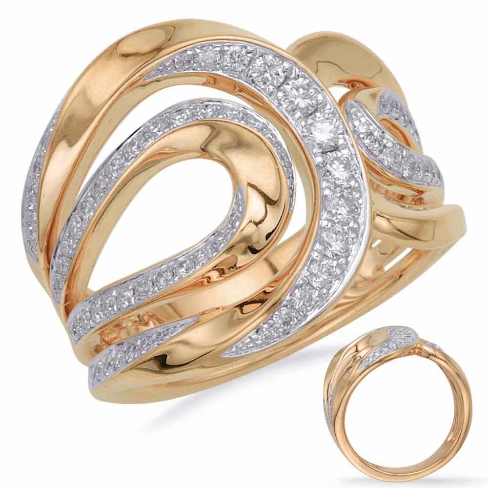 0.49 ctw. YELLOW GOLD DIAMOND FASHION RING D4688YG