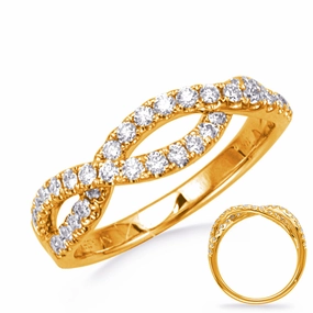 0.49 ctw. YELLOW GOLD DIAMOND RING D4809YG
