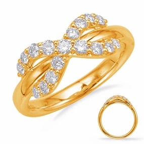 0.51 ctw. YELLOW GOLD DIAMOND FASHION RING D4672YG