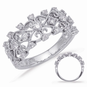 0.52 ctw. WHITE GOLD DIAMOND FASHION RING D4624WG