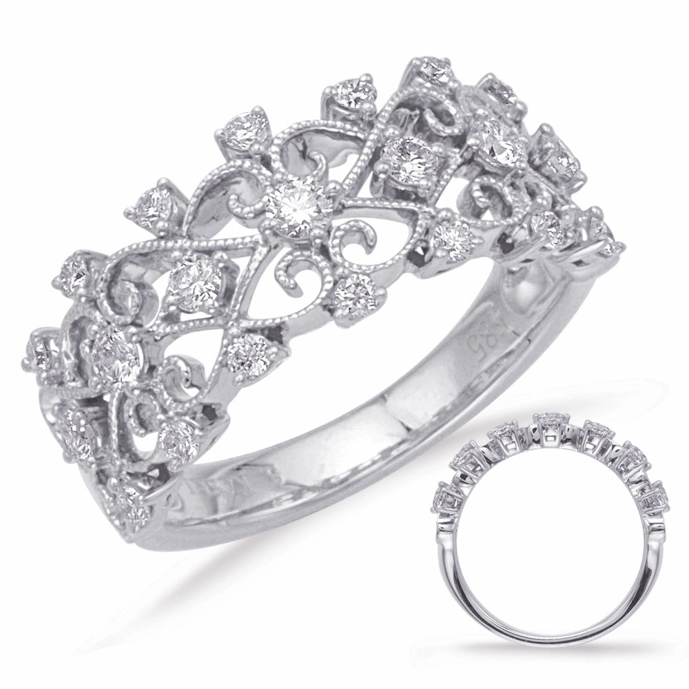 0.52 ctw. WHITE GOLD DIAMOND FASHION RING D4624WG