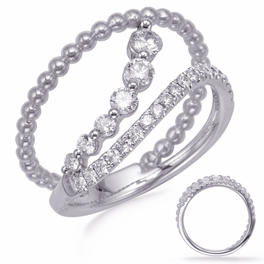 0.52 ctw. WHITE GOLD DIAMOND FASHION RING D4740WG