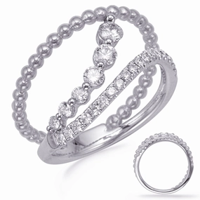 0.52 ctw. WHITE GOLD DIAMOND FASHION RING D4740WG
