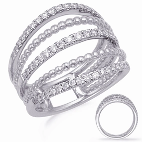 0.52 ctw. WHITE GOLD DIAMOND FASHION RING D4741WG