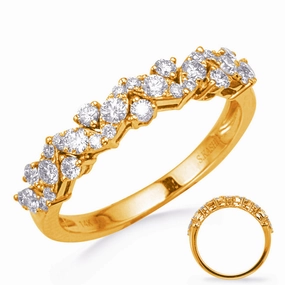 0.52 ctw. YELLOW GOLD DIAMOND FASHION RING D4747YG