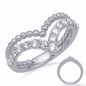 0.53 ctw. PLATINUM DIAMOND FASHION RING D4729-PL