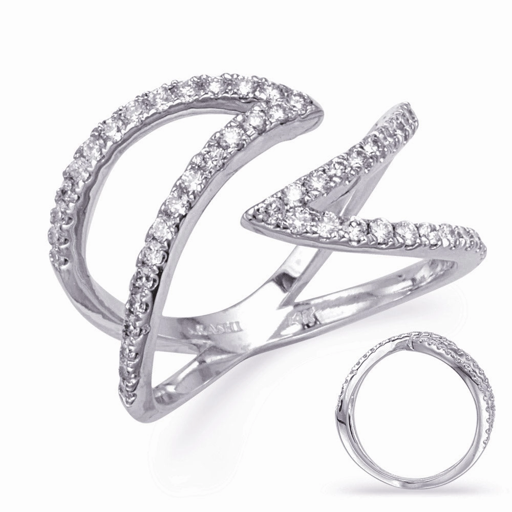 0.54 ctw. WHITE GOLD DIAMOND FASHION RING D4767WG