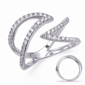 0.54 ctw. WHITE GOLD DIAMOND FASHION RING D4767WG