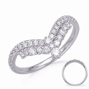 0.54 ctw. WHITE GOLD DIAMOND RING D4787WG