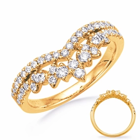 0.55 ctw. YELLOW GOLD DIAMOND RING D4816YG