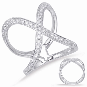 0.57 ctw. WHITE GOLD DIAMOND FASHION RING D4631WG