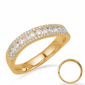 0.58 ctw. YELLOW GOLD DIAMOND RING D4234YG