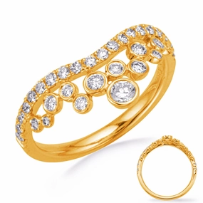 0.58 ctw. YELLOW GOLD DIAMOND RING D4779YG