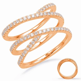 0.59 ctw. ROSE GOLD DIAMOND FASHION RING D4663RG