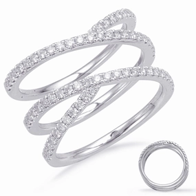 0.59 ctw. WHITE GOLD DIAMOND FASHION RING D4663WG