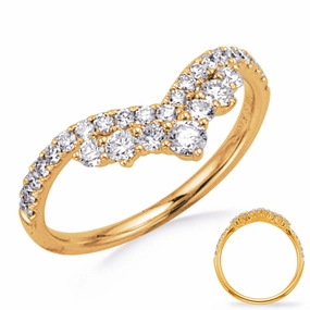 0.59 ctw. YELLOW GOLD DIAMOND RING D4781YG