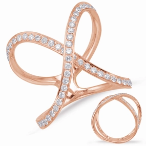 0.60 ctw. ROSE GOLD DIAMOND FASHION RING D4630RG