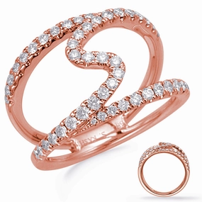 0.60 ctw. ROSE GOLD DIAMOND FASHION RING D4746RG