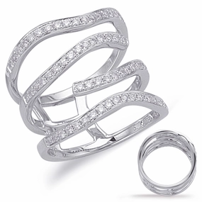 0.60 ctw. WHITE GOLD DIAMOND FASHION RING D4614WG