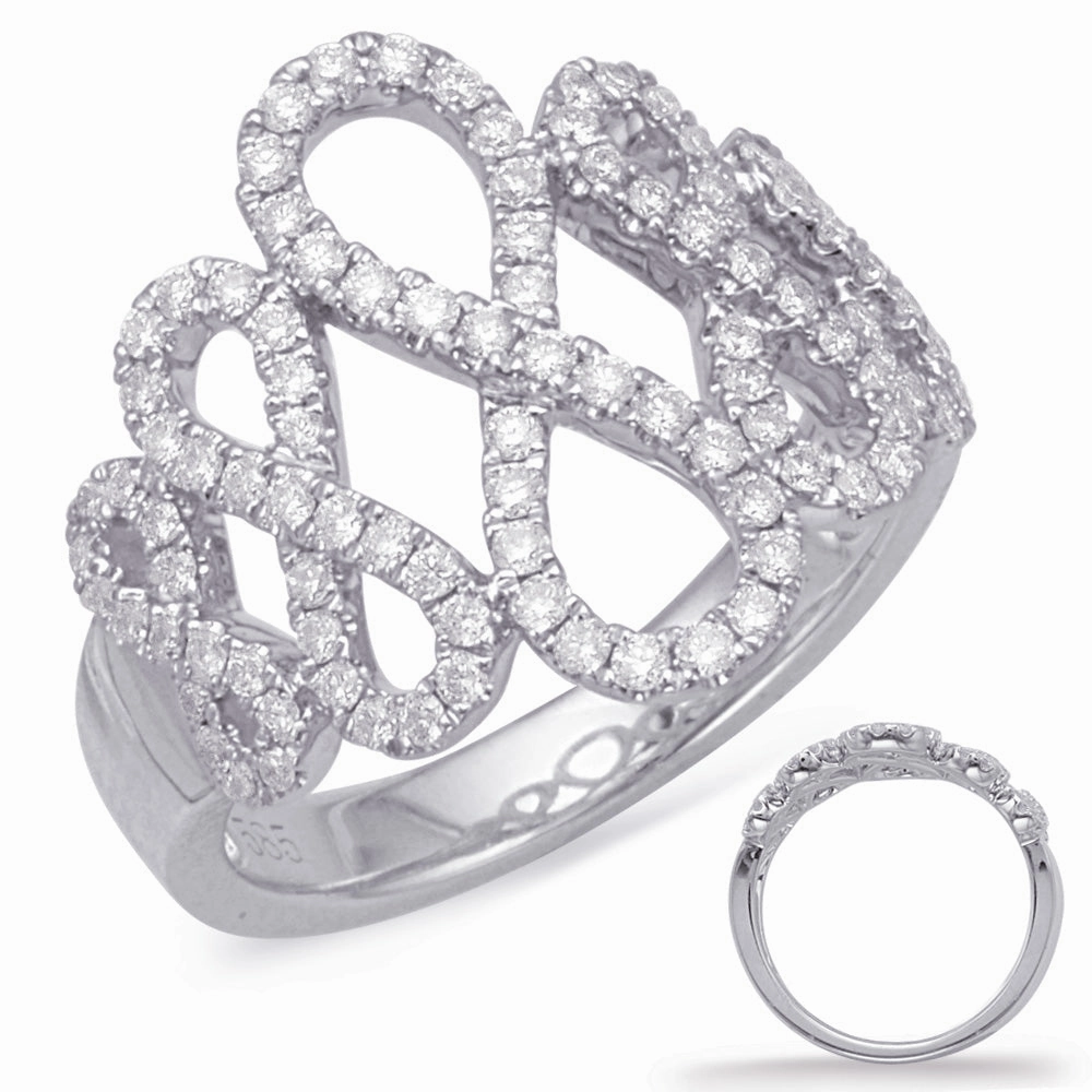 0.60 ctw. WHITE GOLD DIAMOND FASHION RING D4620WG
