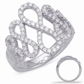 0.60 ctw. WHITE GOLD DIAMOND FASHION RING D4620WG