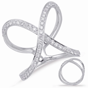 0.60 ctw. WHITE GOLD DIAMOND FASHION RING D4630WG