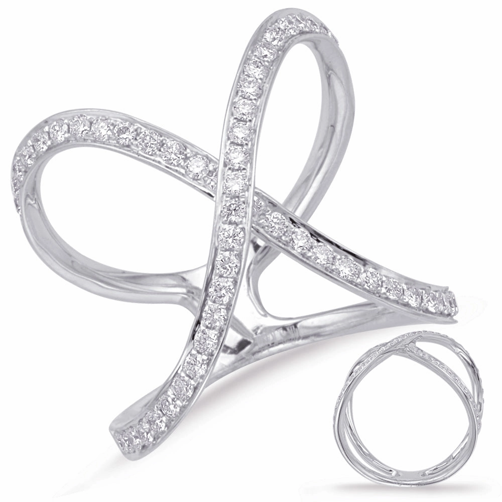 0.60 ctw. WHITE GOLD DIAMOND FASHION RING D4630WG