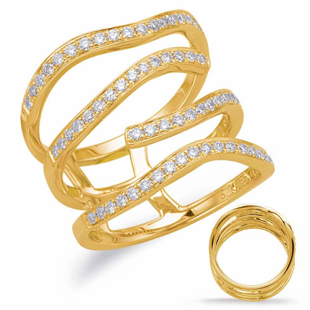 0.60 ctw. YELLOW GOLD DIAMOND FASHION RING D4614YG