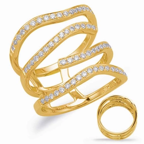 0.60 ctw. YELLOW GOLD DIAMOND FASHION RING D4614YG