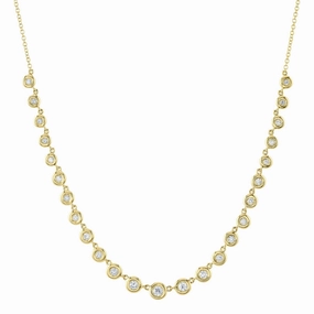 0.60CT DIAMOND BEZEL NECKLACE