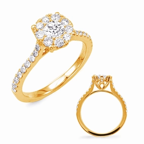 0.65 ctw. YELLOW GOLD DIAMOND FASHION RING D4400-20YG