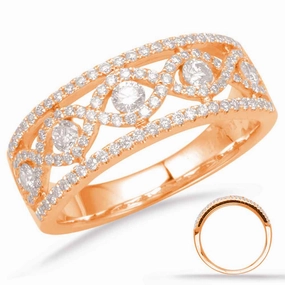 0.66 ctw. ROSE GOLD DIAMOND FASHION RING D4643RG