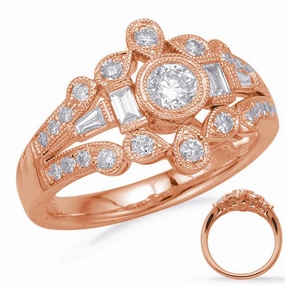 0.66 ctw. ROSE GOLD DIAMOND FASHION RING D4710RG