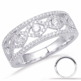 0.66 ctw. WHITE GOLD DIAMOND FASHION RING D4643WG