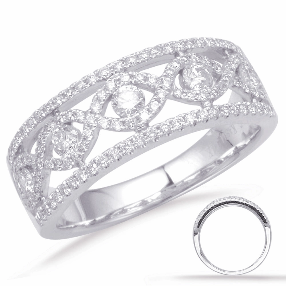 0.66 ctw. WHITE GOLD DIAMOND FASHION RING D4643WG