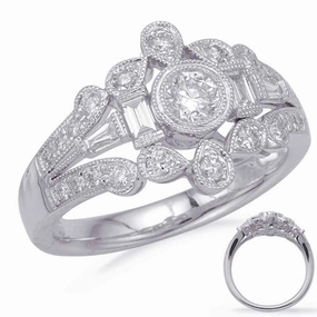 0.66 ctw. WHITE GOLD DIAMOND FASHION RING D4710WG
