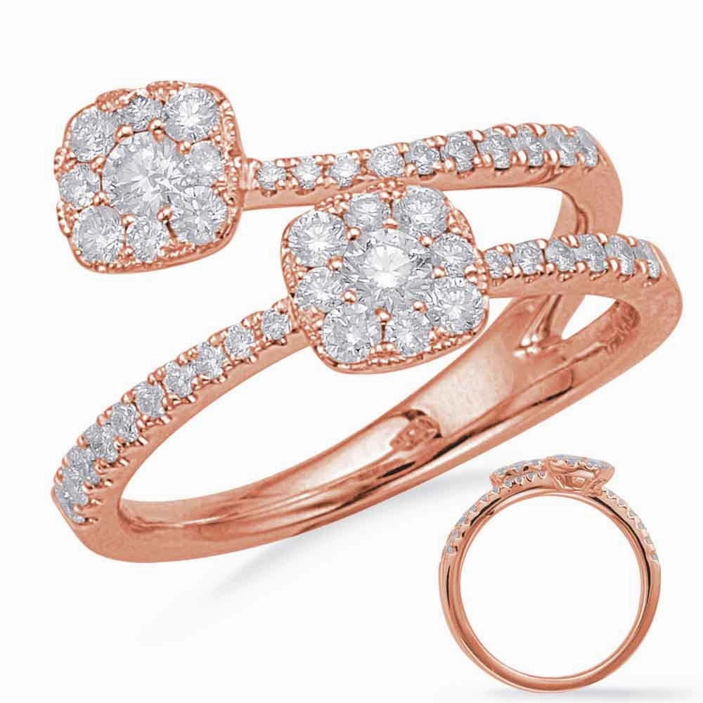 0.67 ctw. ROSE GOLD DIAMOND FASHION RING D4679RG