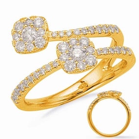 0.67 ctw. YELLOW GOLD DIAMOND FASHION RING D4679YG