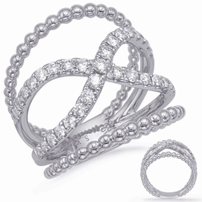 0.69 ctw. WHITE GOLD DIAMOND FASHION RING D4731WG