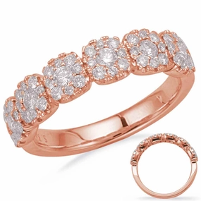 0.70 ctw. ROSE GOLD DIAMOND FASHION RING D4684RG