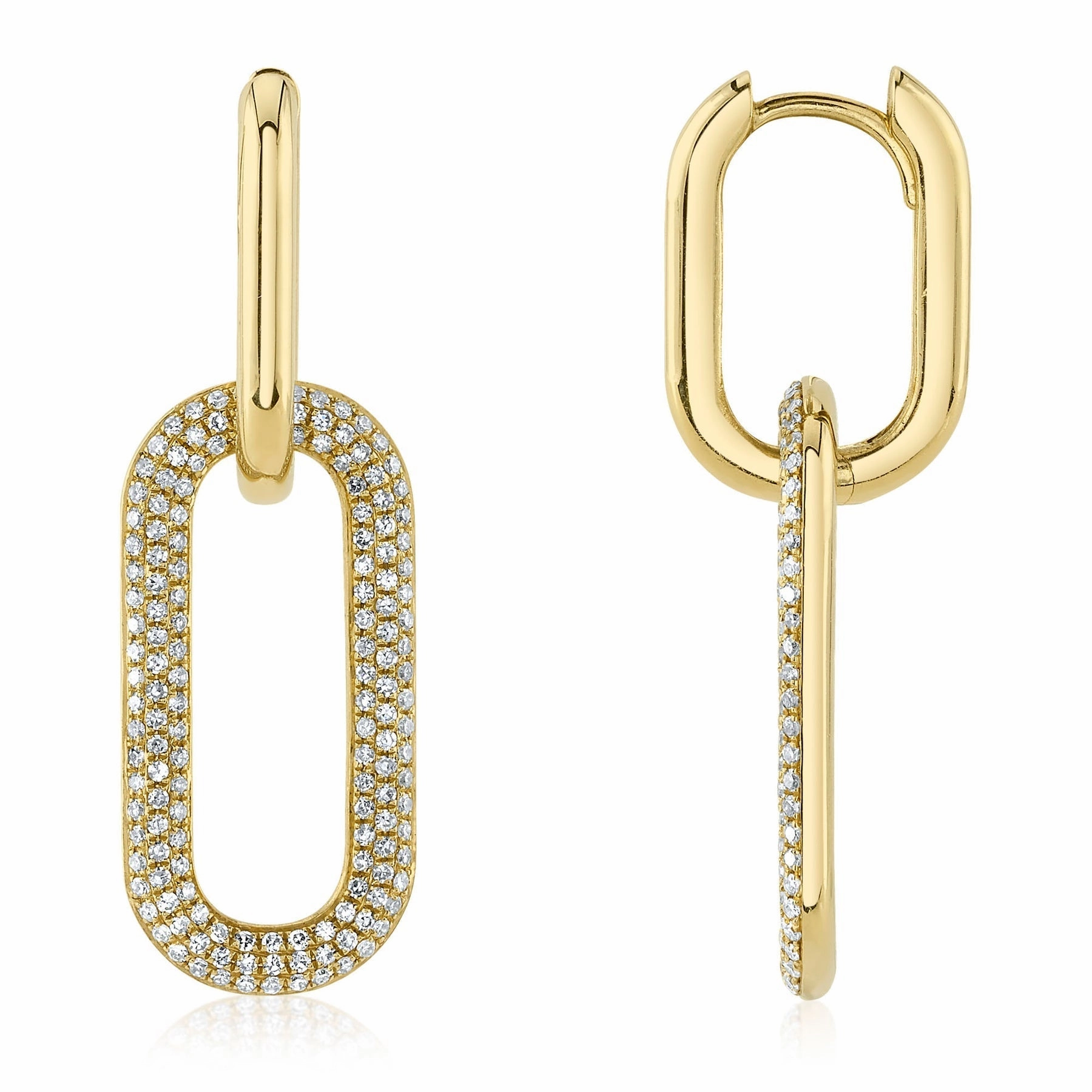 0.71CT DIAMOND PAVE EARRING