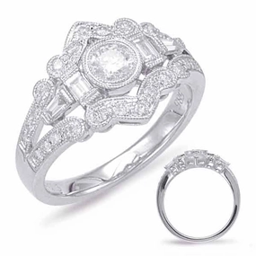 0.72 ctw. PLATINUM DIAMOND FASHION RING D4544-PL